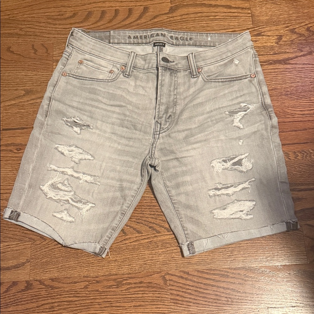 American Eagle Outfitters Gray Jean Shorts